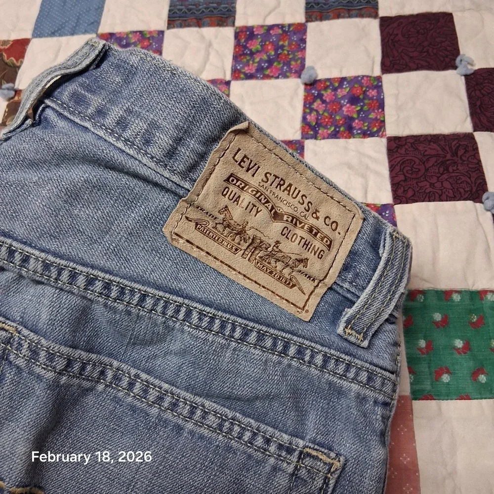 Y2K Levi 559 Relaxed Straight 32x32 Blue Stone Wash Jeans Mens‎